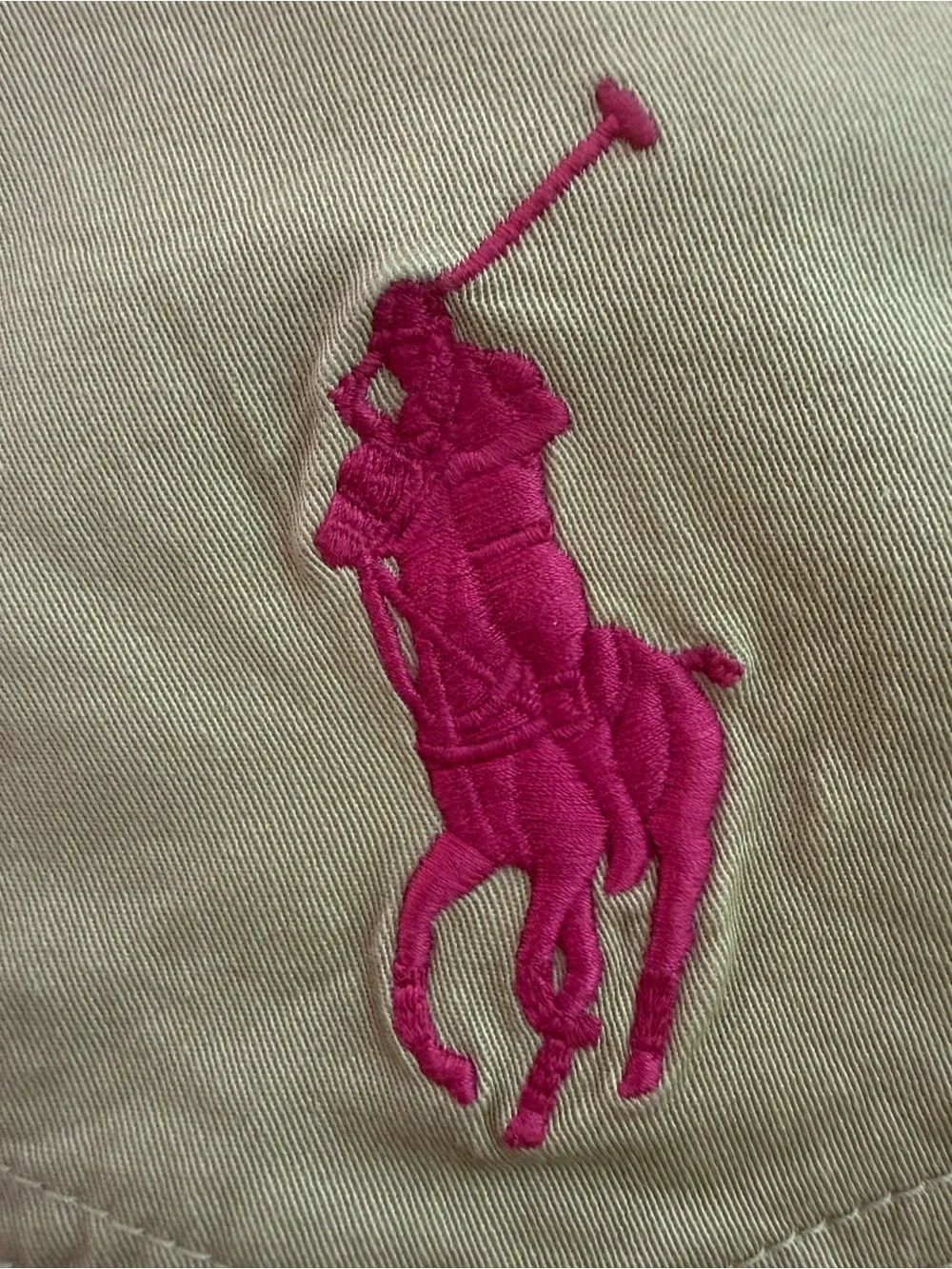 Polo Ralph Lauren Girls Big Pony Pink Khaki Pants size 12 - NEW WITH TAGS
